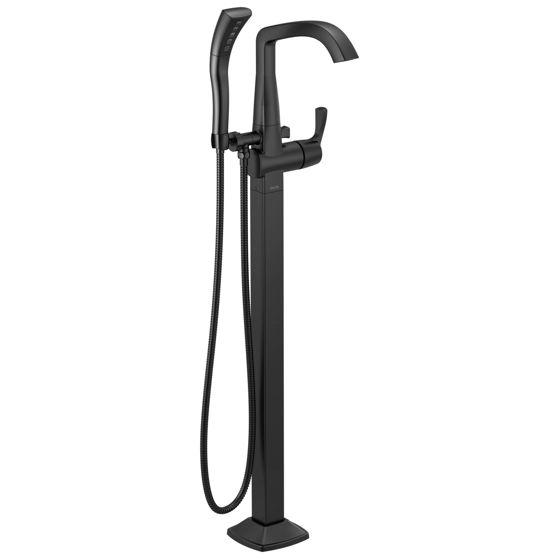 Single Handle Floor Mount Tub Filler Trim