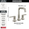 Two Handle Widespread Bathroom Faucet