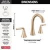 Two Handle Widespread Bathroom Faucet (Recertified)