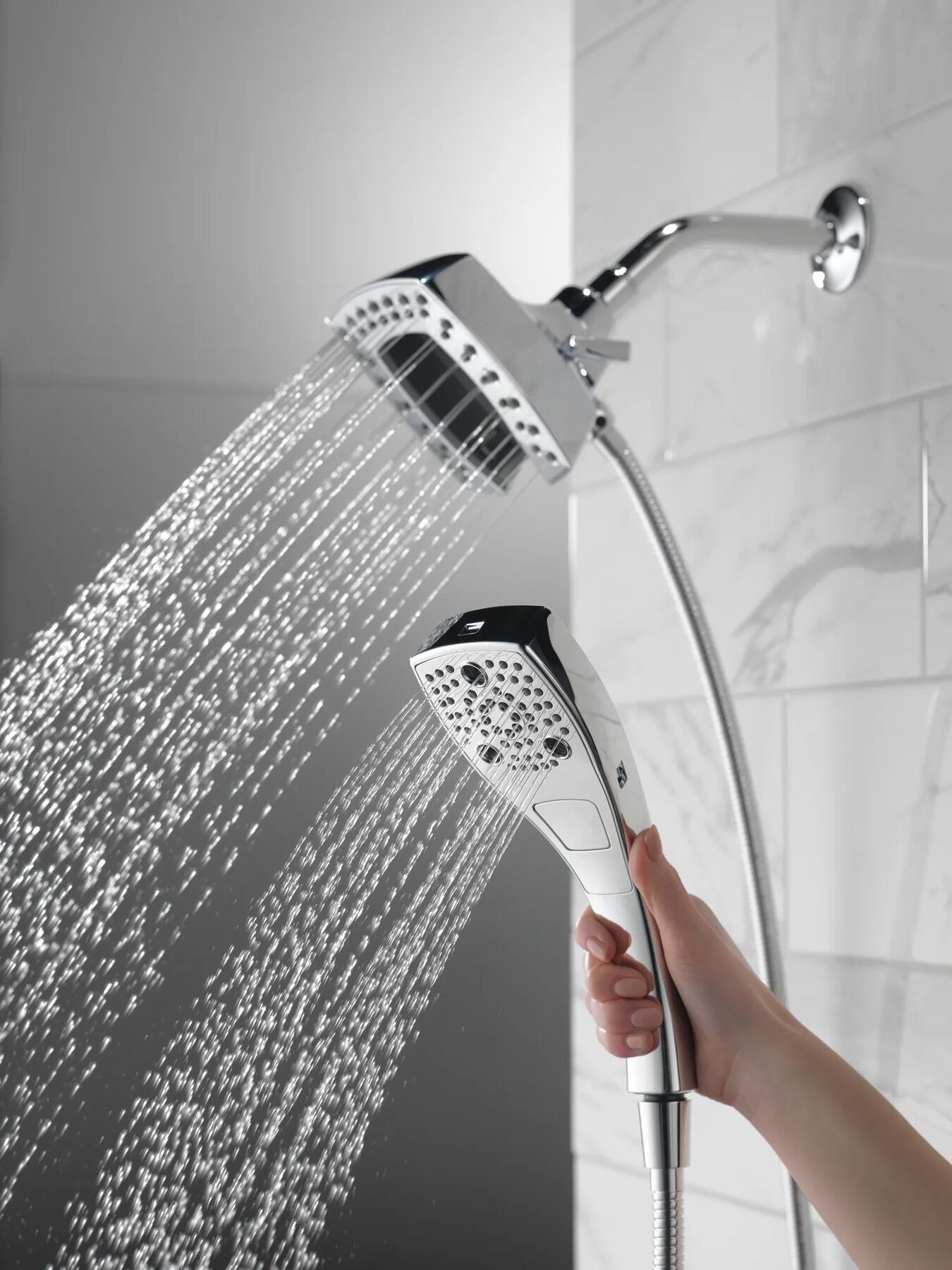 H<sub>2</sub>Okinetic&reg; In2ition&reg; 5-Setting Two-in-One Shower (Recertified)