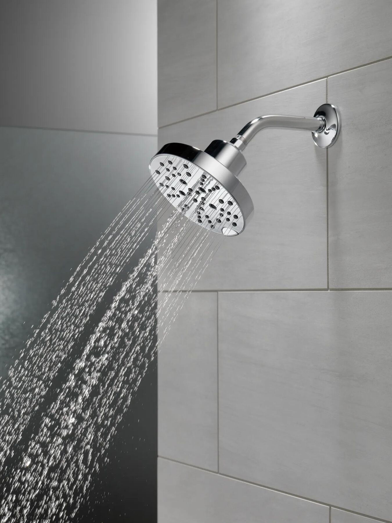 H<sub>2</sub>Okinetic&reg; 5-Setting Contemporary Raincan Shower Head (Recertified)