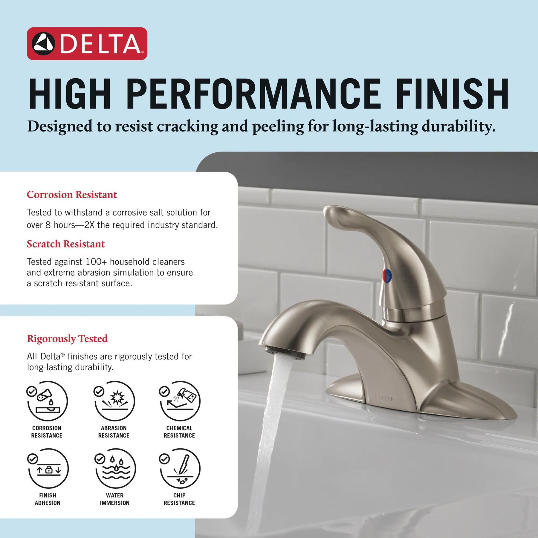 Single Handle Centerset Bathroom Faucet