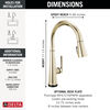 Touch<sub>2</sub>O&reg; Technology Kitchen Faucet with Touchless Technology