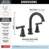 Two Handle Widespread Bathroom Faucet
