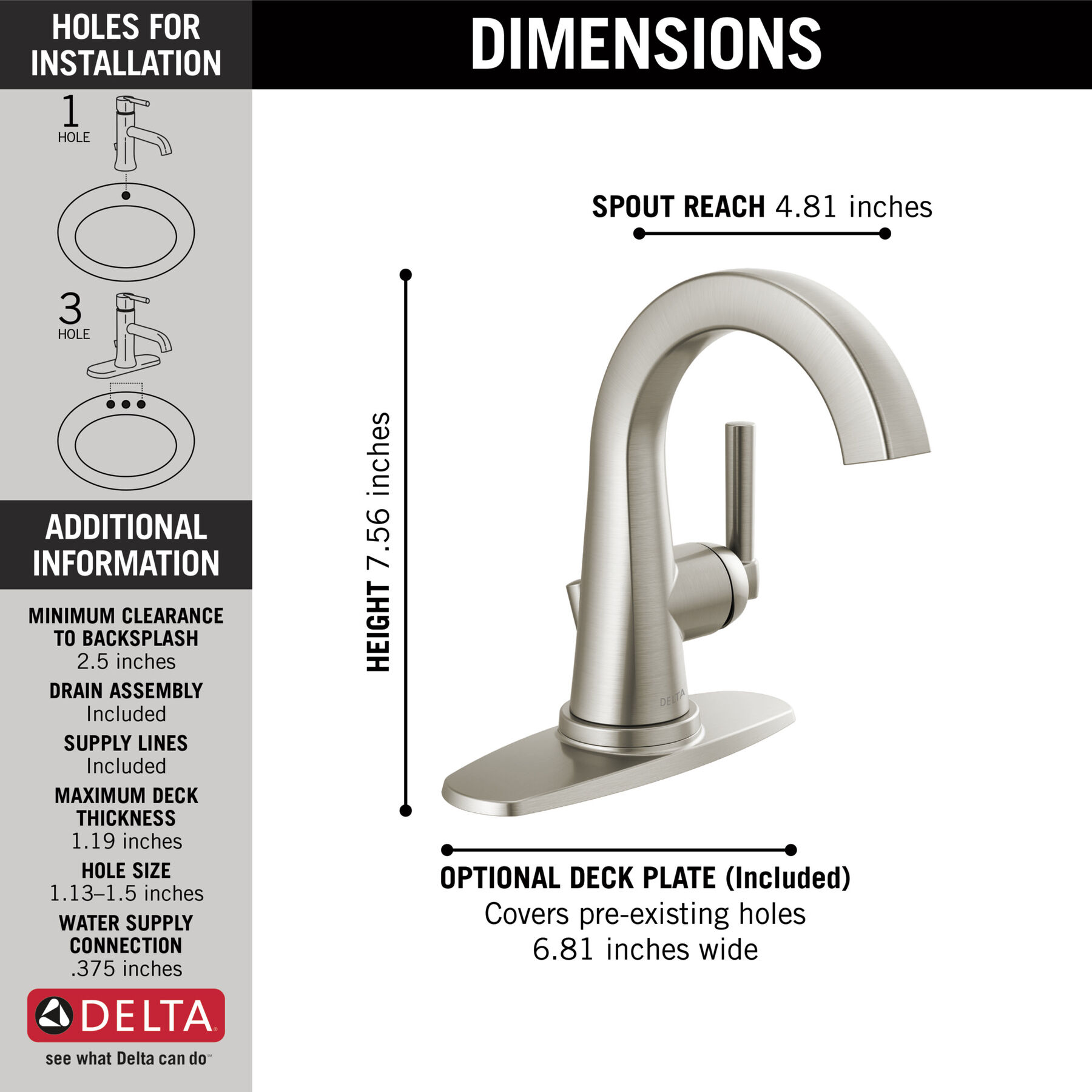 Single Handle Centerset Faucet