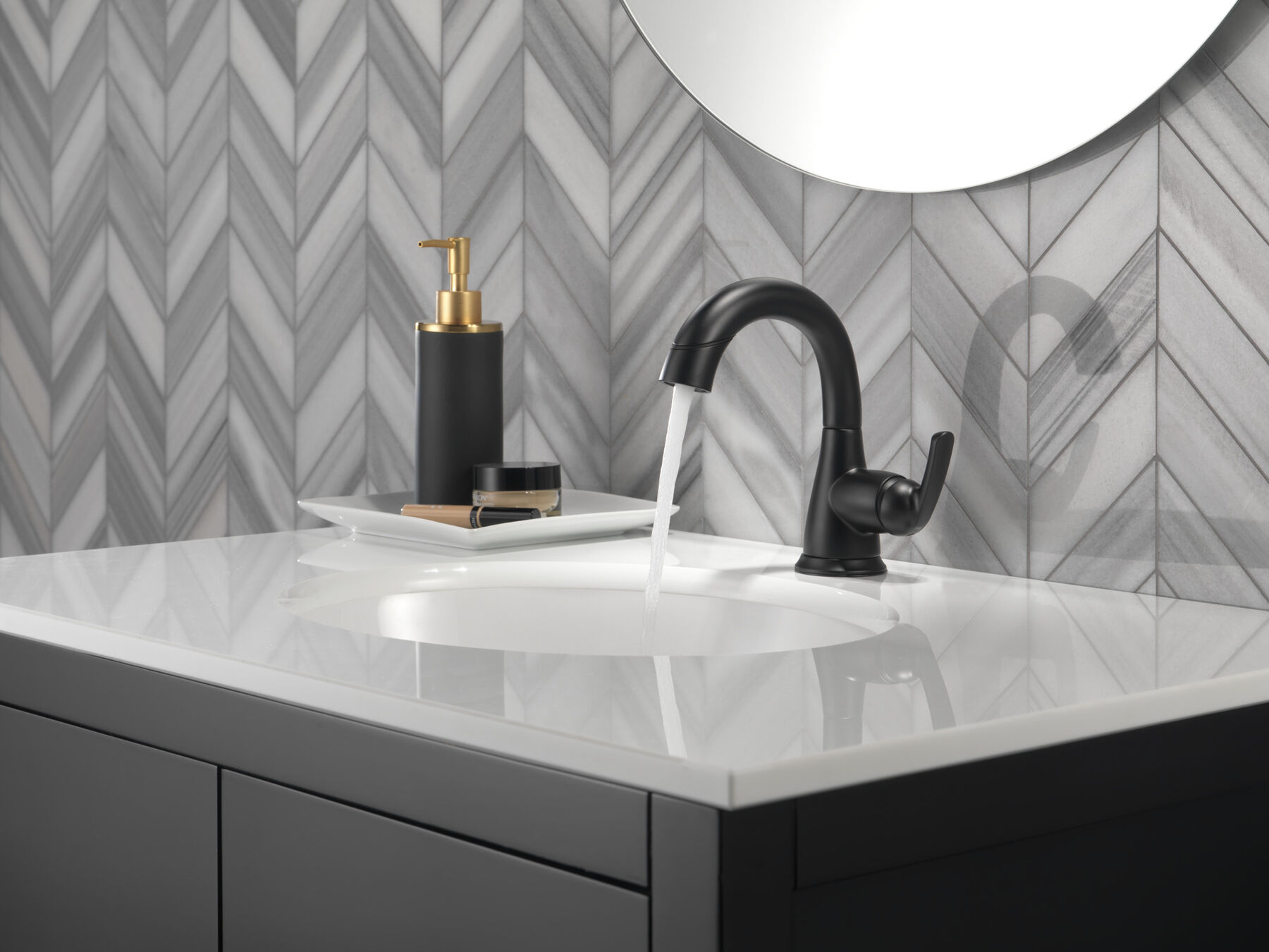 Centerset Bathroom Faucet Pull-Down (Recertified)
