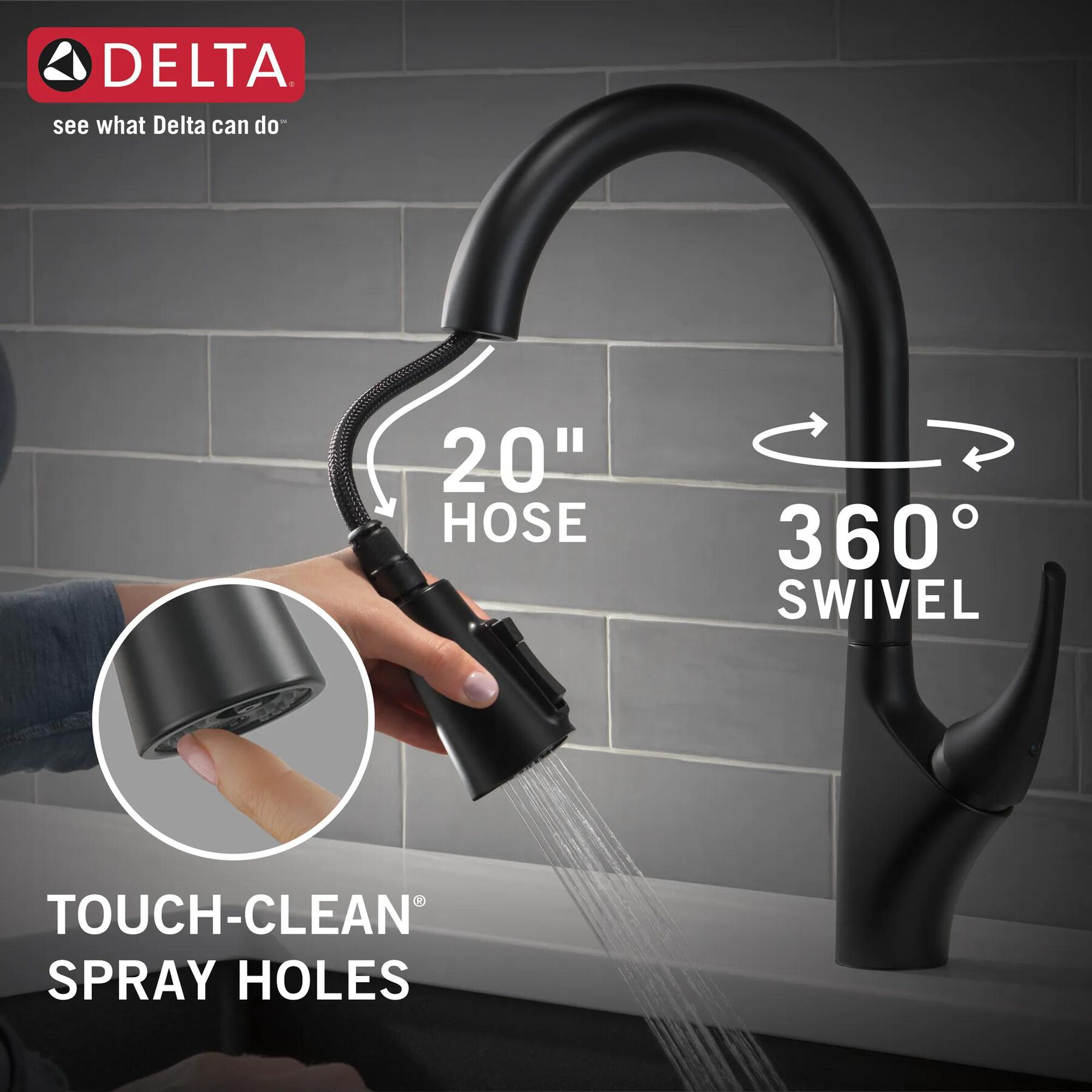 Single Handle Pull-Down Kitchen Faucet with Soap Dispenser and ShieldSpray Technology