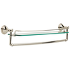 24" Glass Shelf with Removable Bar