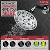 H<sub>2</sub>Okinetic&reg; 5-Setting Transitional Raincan Shower Head