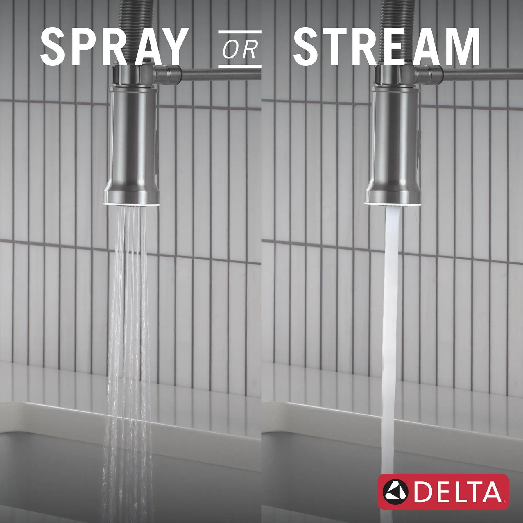 Single Handle Pull-Down Kitchen Faucet With Spring Spout