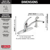 Single Handle Kitchen Faucet With Spray (Recertified)