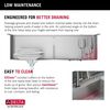 33&rdquo; Workstation Kitchen Sink&nbsp;Drop-In Top Mount&nbsp;16 Gauge&nbsp;Stainless Steel 50/50 Double Bowl with&nbsp;WorkFlow&trade; Ledge&nbsp;and Accessories
