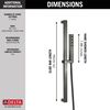 H<sub>2</sub>Okinetic&reg; Single-Setting Slide Bar Hand Shower (Recertified)