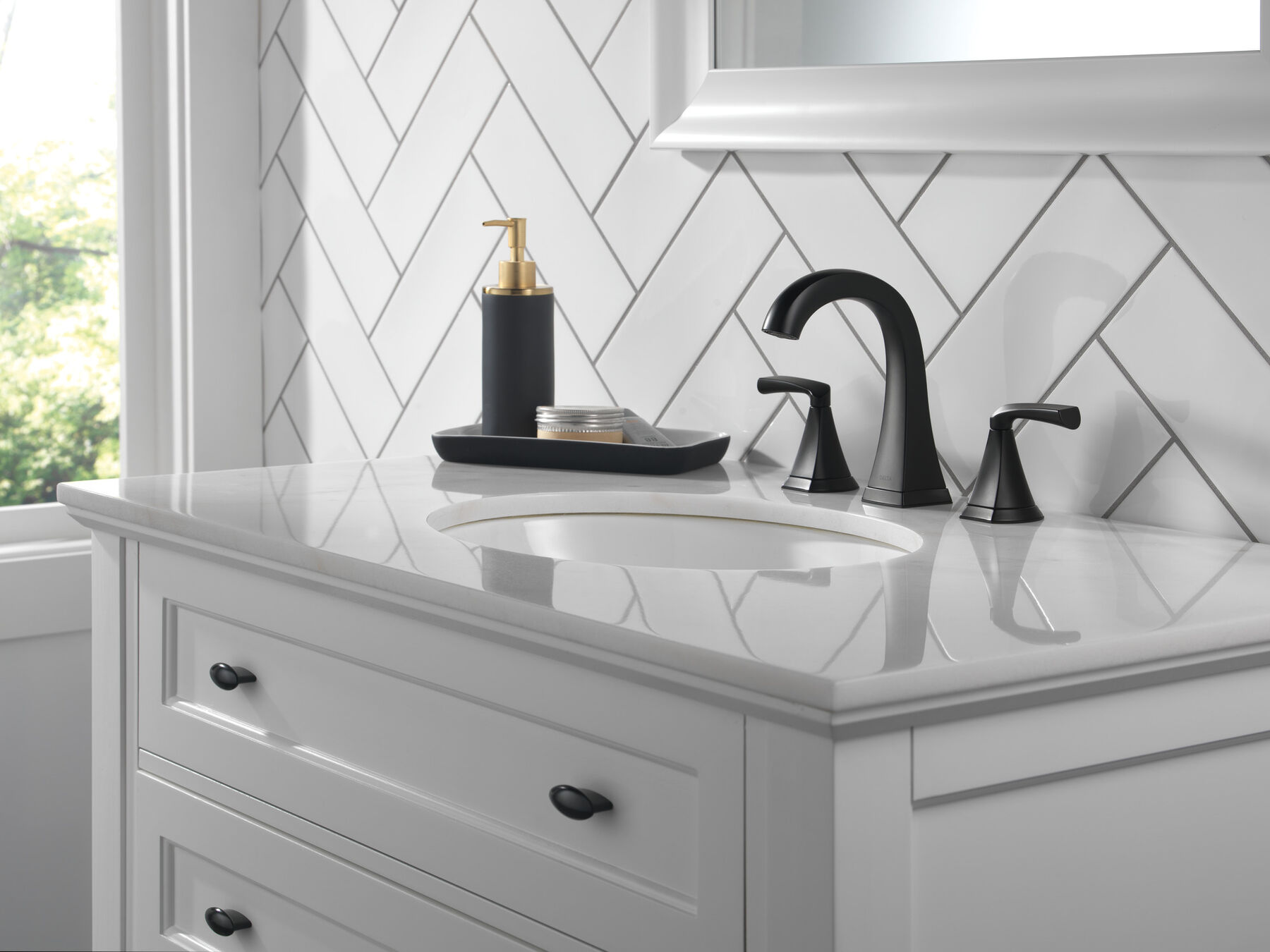 Two Handle Widespread Bathroom Faucet