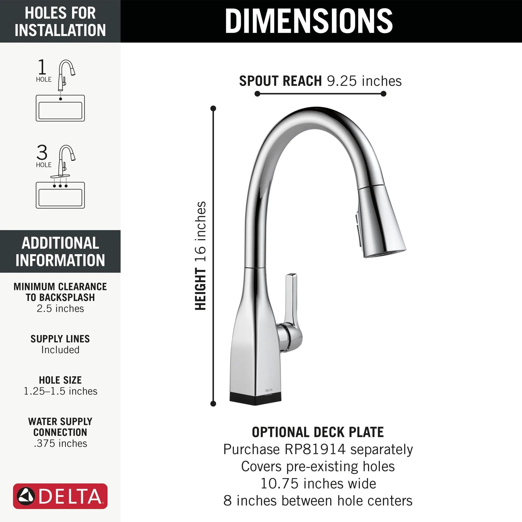 Single Handle Pull-Down Kitchen Faucet with Touch<sub>2</sub>O&reg; and ShieldSpray&reg; Technologies
