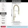 Single-Handle Pull-Down Spring Kitchen Faucet