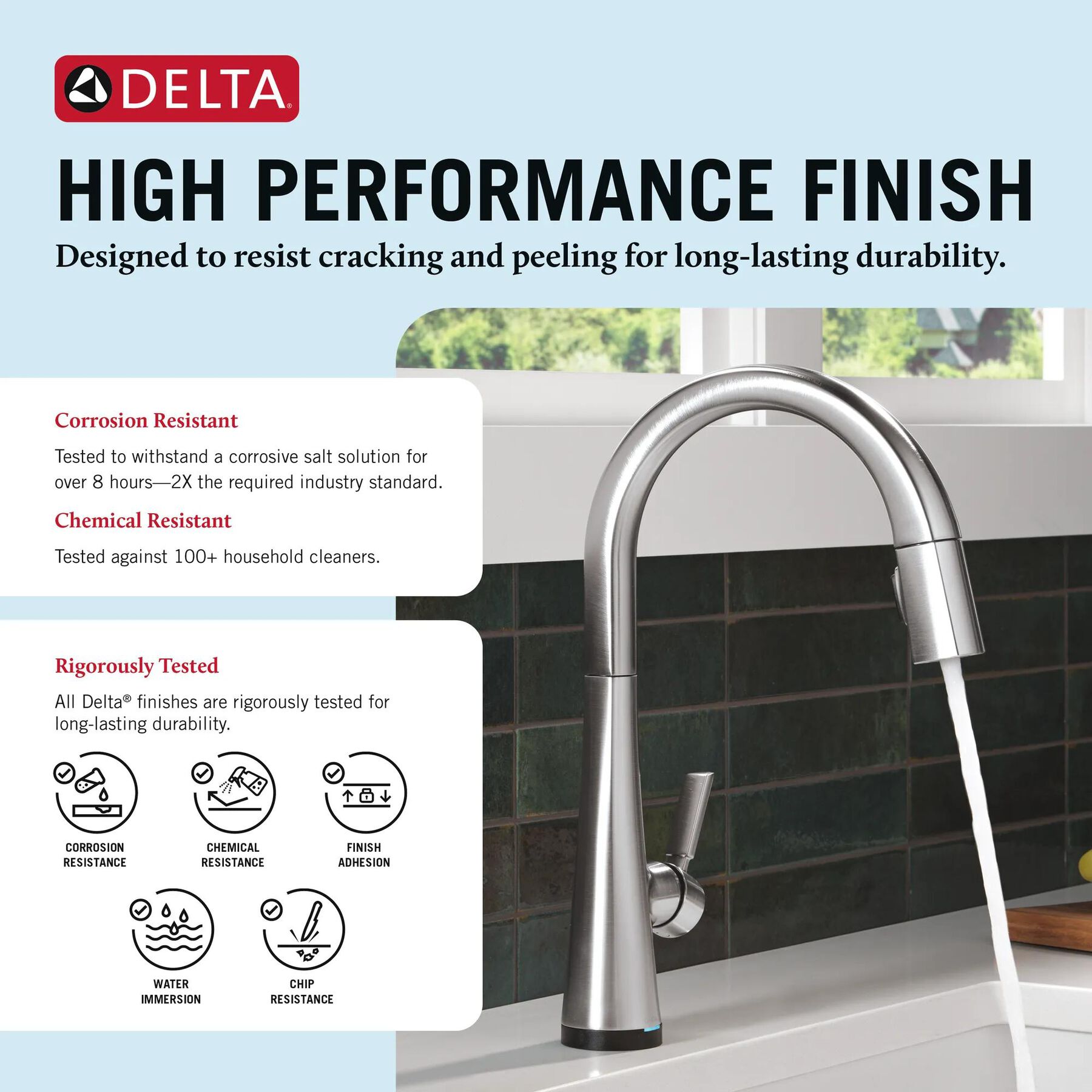 Touch<sub>2</sub>O&reg; Technology Kitchen Faucet with Touchless Technology
