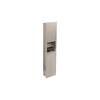 Large Stainless Steel Recessed Towel Dispenser and Waste Receptacle