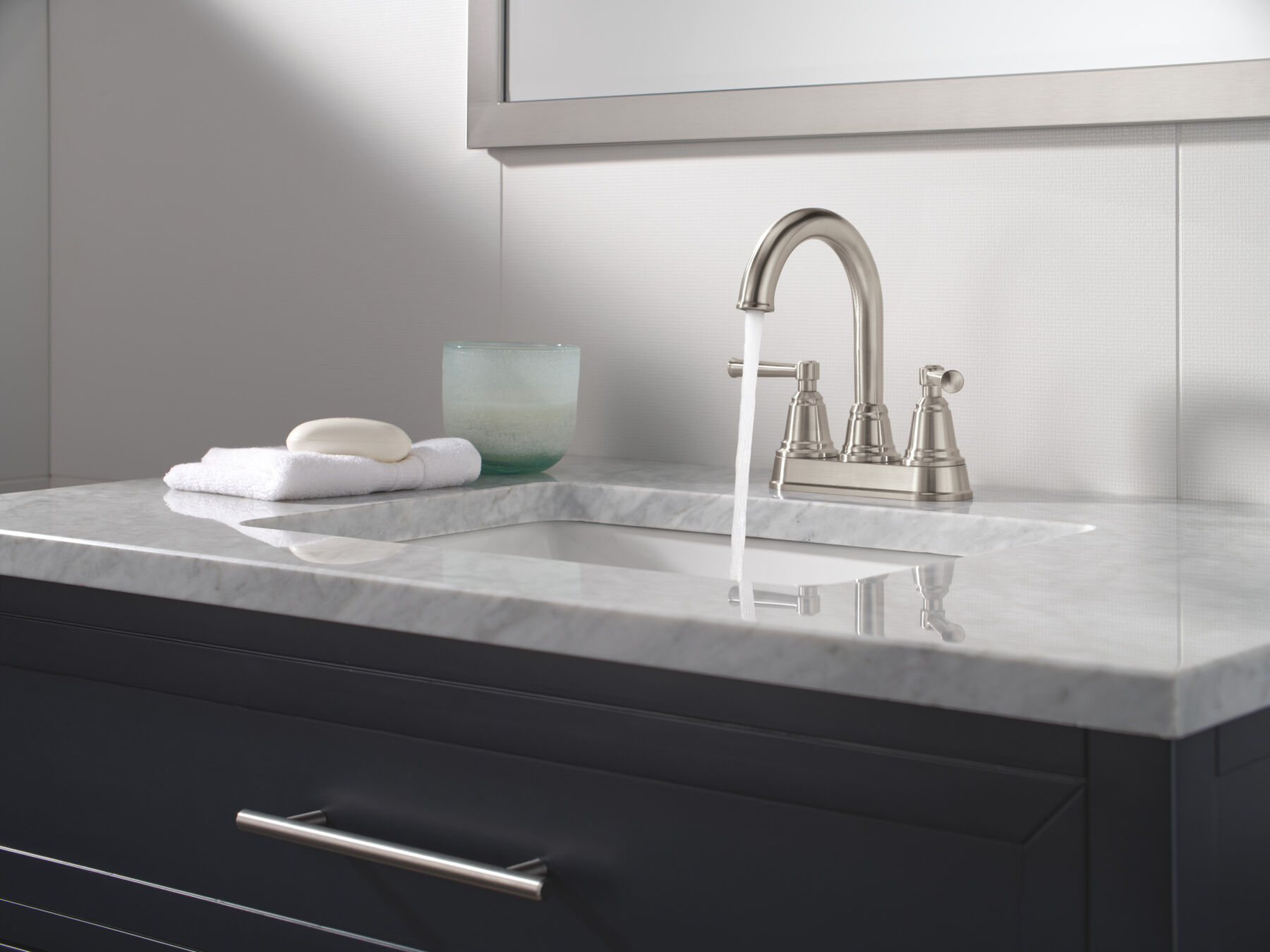 Two Handle Centerset Bathroom Faucet