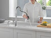 Single Handle Pull-Down Kitchen Faucet with Soap Dispenser and ShieldSpray Technology