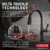 Single Handle Pull-Down Kitchen Faucet with Touch2O Technology and Soap Dispenser