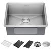 23&rdquo; Workstation Undermount&nbsp;Single Bowl&nbsp;16 Gauge Stainless Steel&nbsp;Kitchen Sink&nbsp;with&nbsp;WorkFlow&trade; Ledge and Accessories