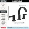 Two Handle Widespread Bathroom Faucet