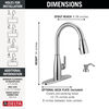 Single Handle Pull-Down Kitchen Faucet with Soap Dispenser and ShieldSpray&reg; Technology