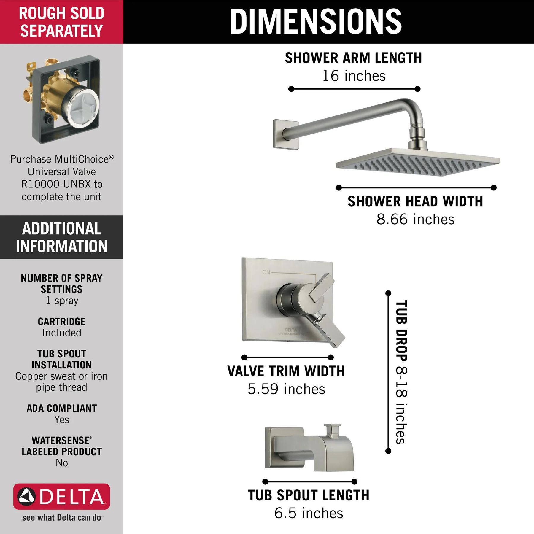 Monitor&reg; 17 Series Tub & Shower Trim (Recertified)