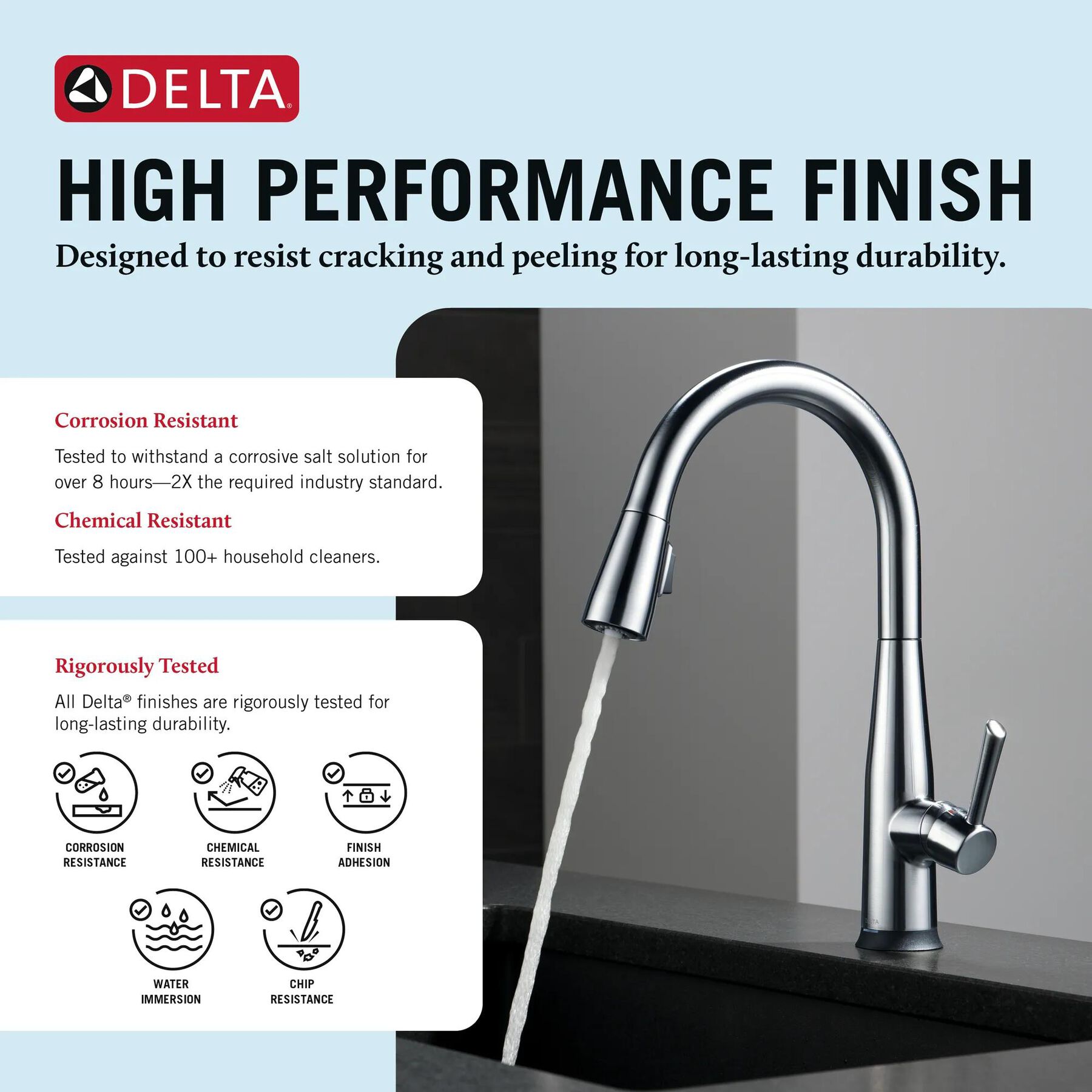 Single Handle Pull-Down Kitchen Faucet with Touch<sub>2</sub>O&reg; Technology