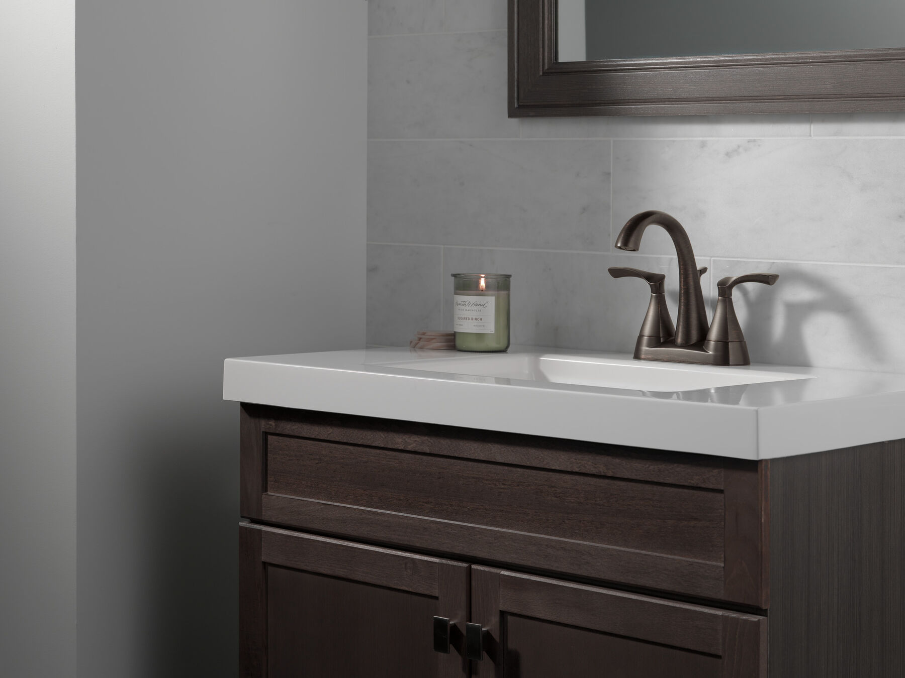 Two Handle Centerset Bathroom Faucet