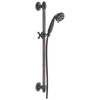 H<sub>2</sub>Okinetic&reg; 3-Setting Slide Bar Hand Shower