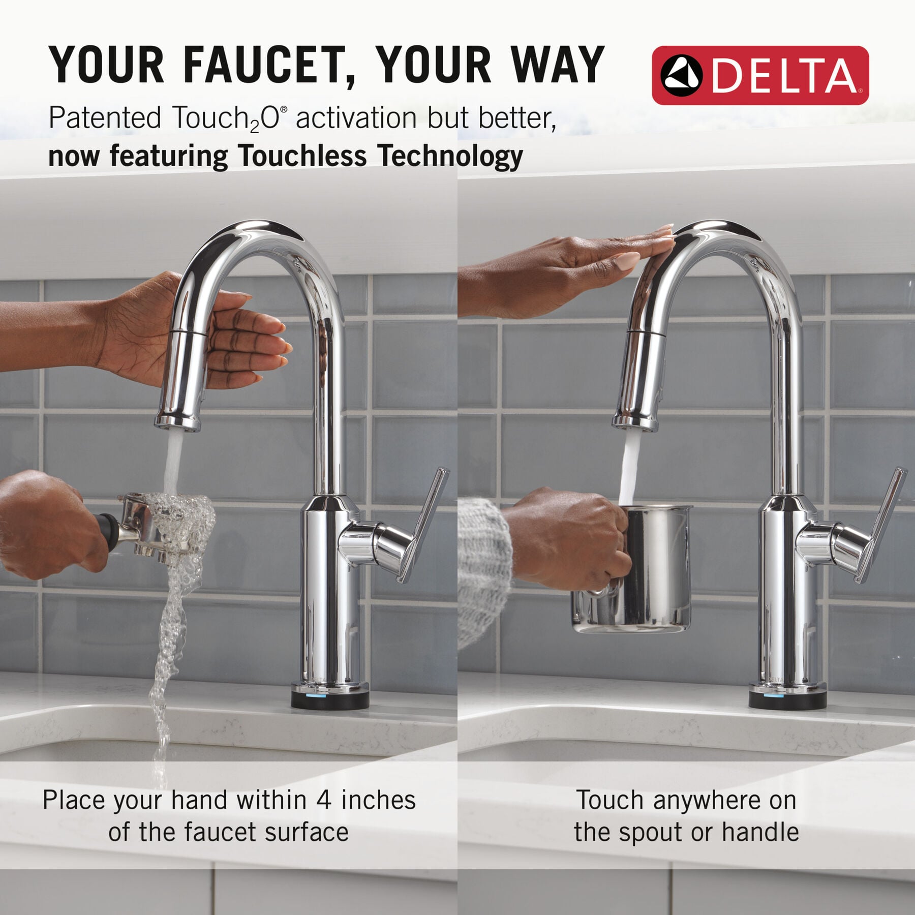 Touch2O&reg; Bar / Prep Faucet with Touchless Technology