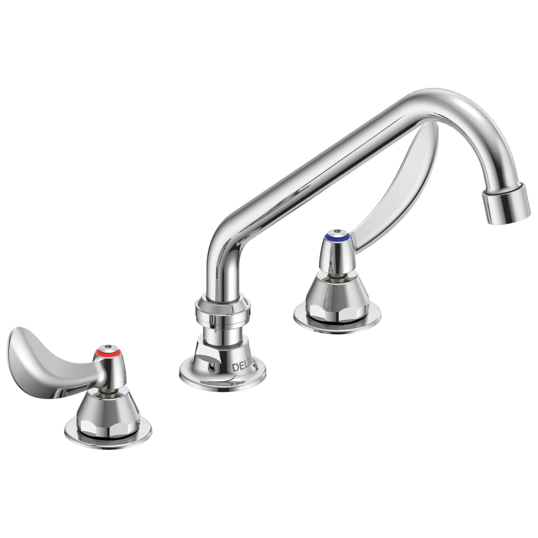 Two Handle 8 In Below Deck-Mount Faucet