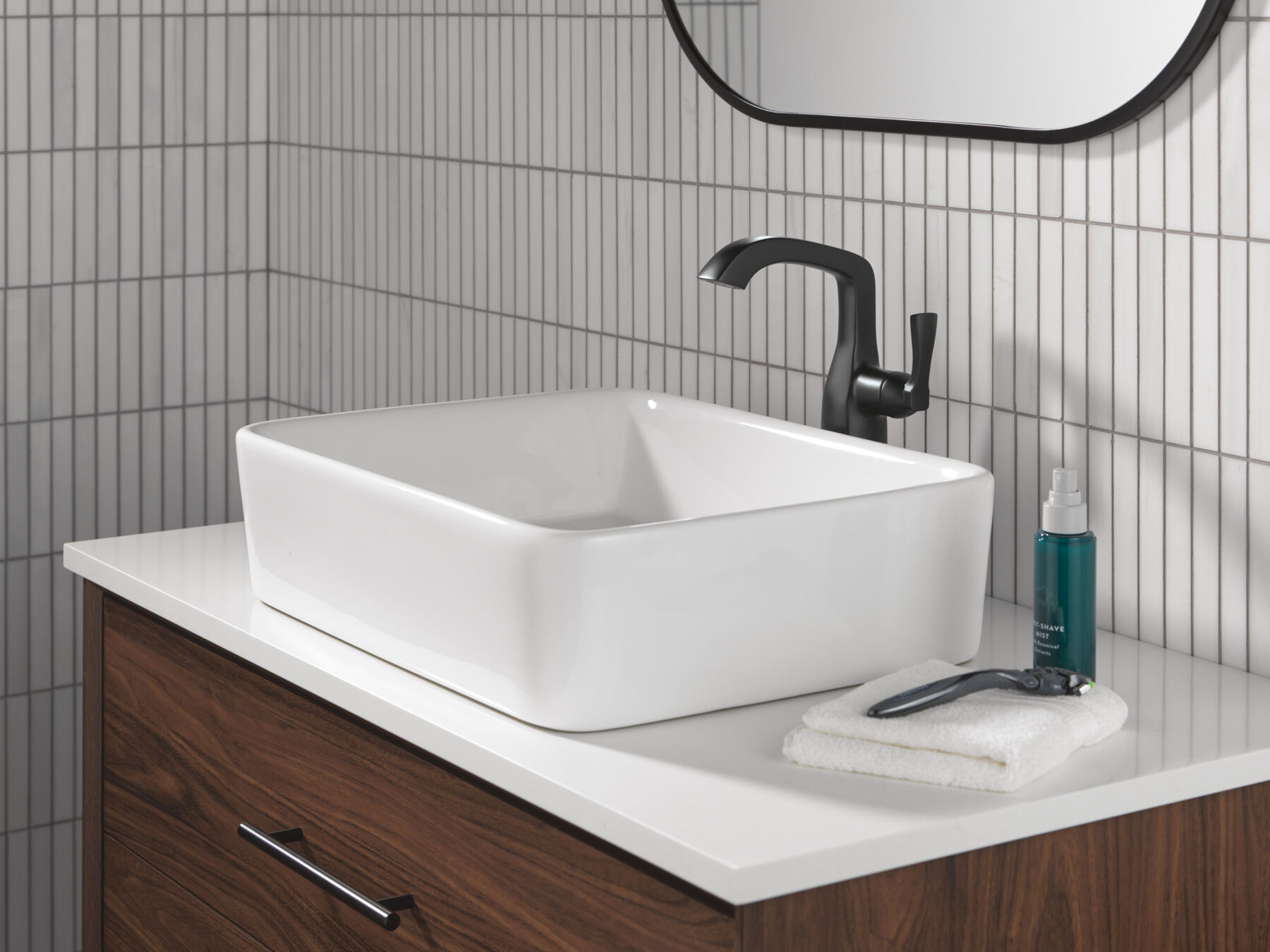 Single Handle Vessel Bathroom Faucet