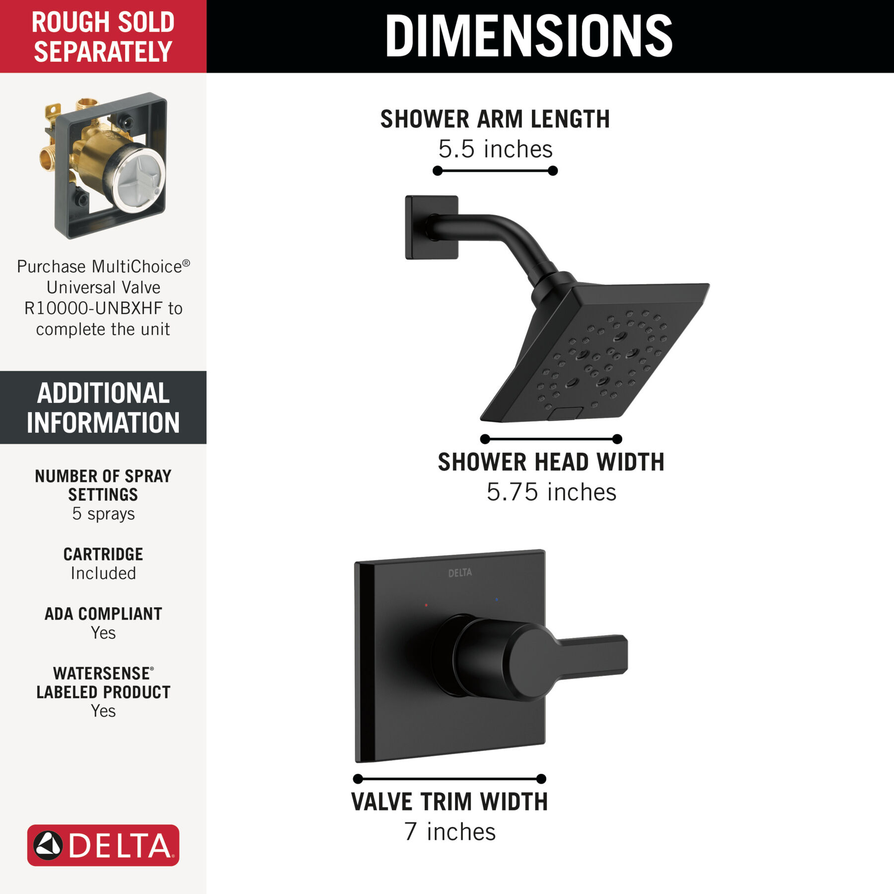 Monitor&reg; 14 Series H<sub>2</sub>Okinetic&reg; Shower Trim