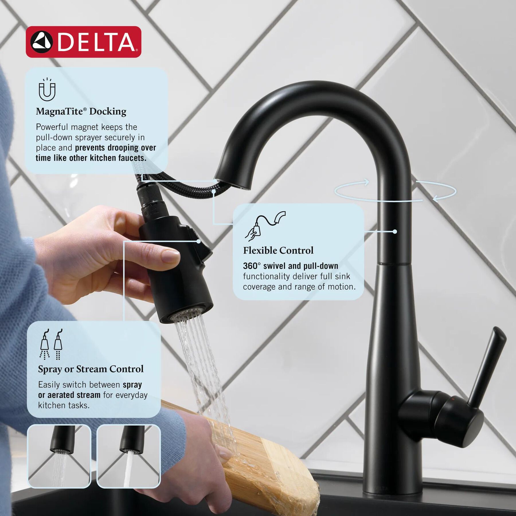 Single Handle Pull-Down Bar / Prep Faucet