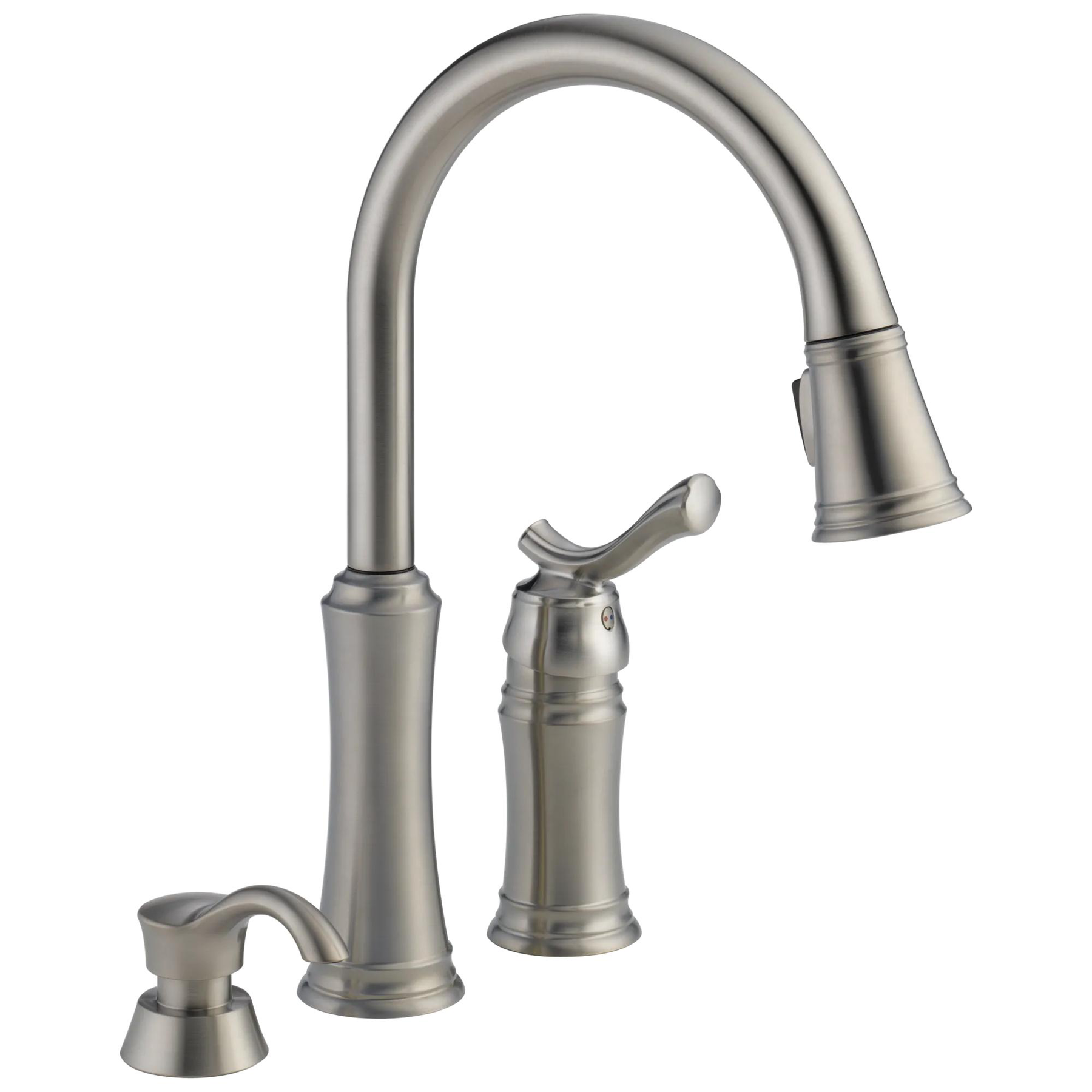 Pull-Down Kitchen Faucet with Soap Dispenser