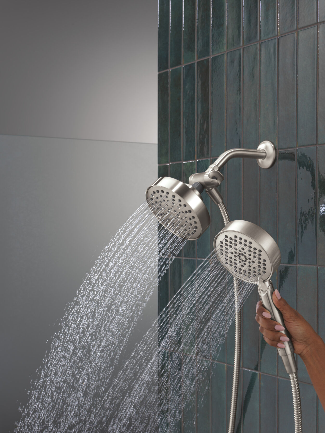 5-Setting Two-in-One Combination Shower with Additional Mount