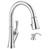 Single Handle Pull-Down Kitchen Faucet with Soap Dispenser and ShieldSpray&reg; Technology (Recertified)