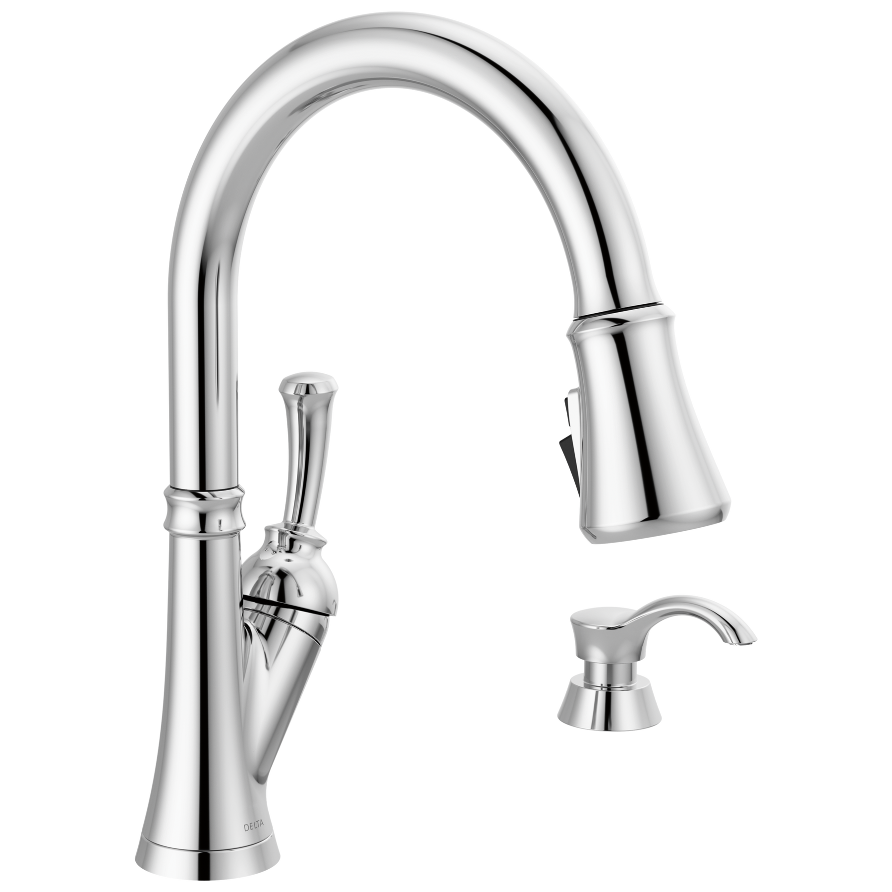 Single Handle Pull-Down Kitchen Faucet with Soap Dispenser and ShieldSpray&reg; Technology (Recertified)