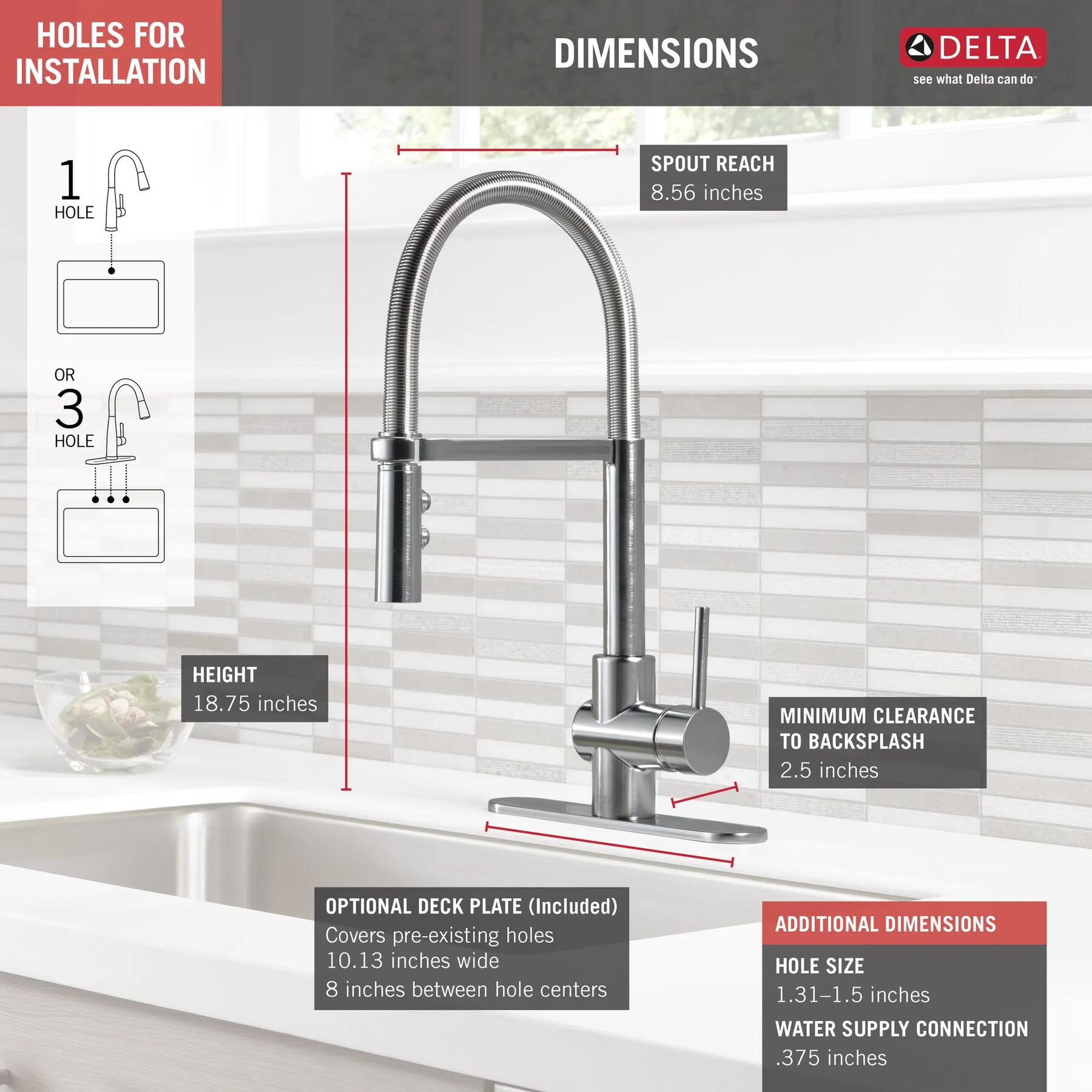 Single Handle Pull-Down Kitchen Faucet