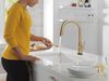 Touch2O with Touchless and VoiceIQ&reg; Technology Single Handle Pull-Down Kitchen Faucet with Soap Dispenser