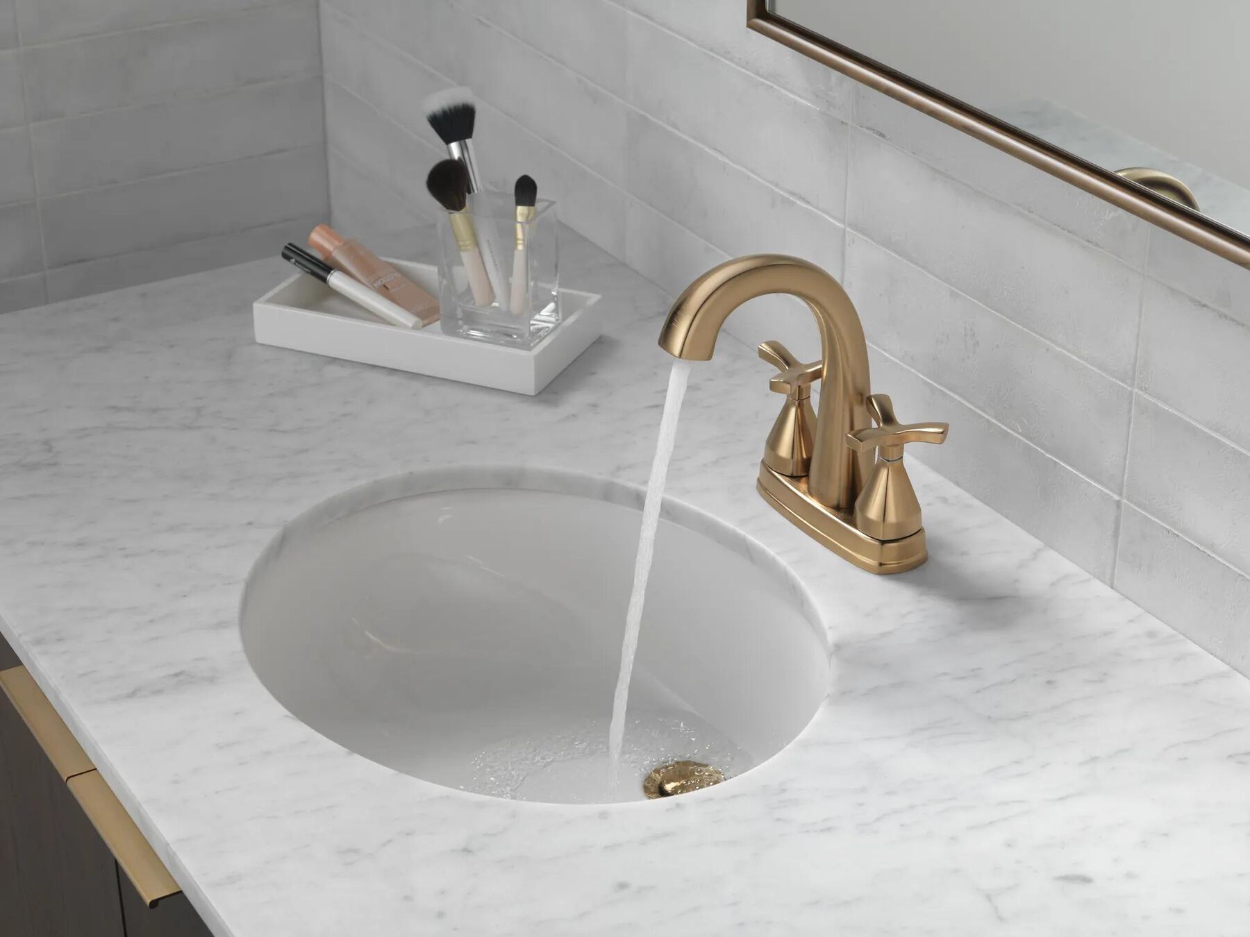 Two Handle Centerset Bathroom Faucet