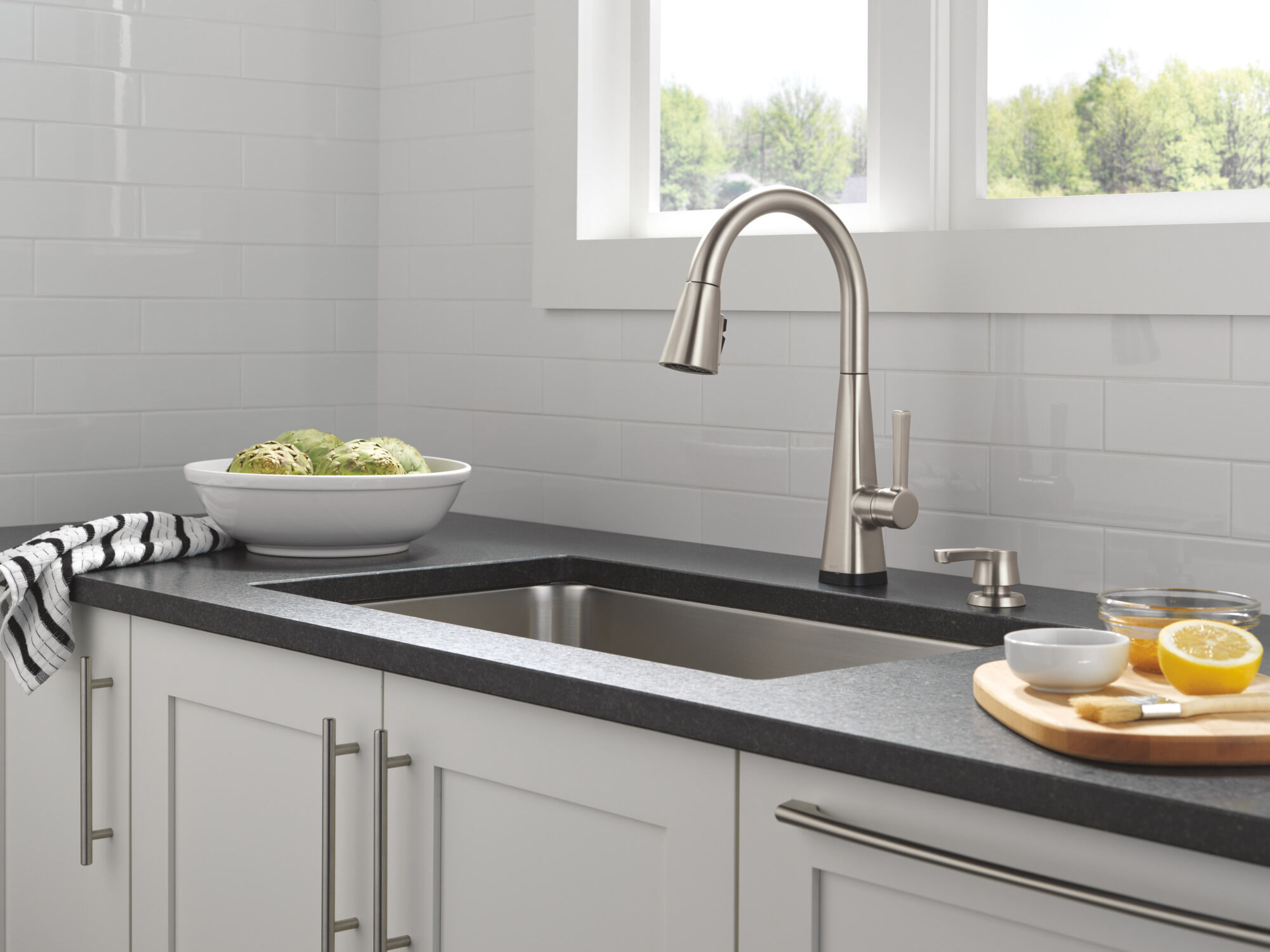 Soap Dispenser in Spotshield Stainless RP100251SP | Delta Faucet