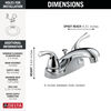 Two Handle Centerset Bathroom Faucet