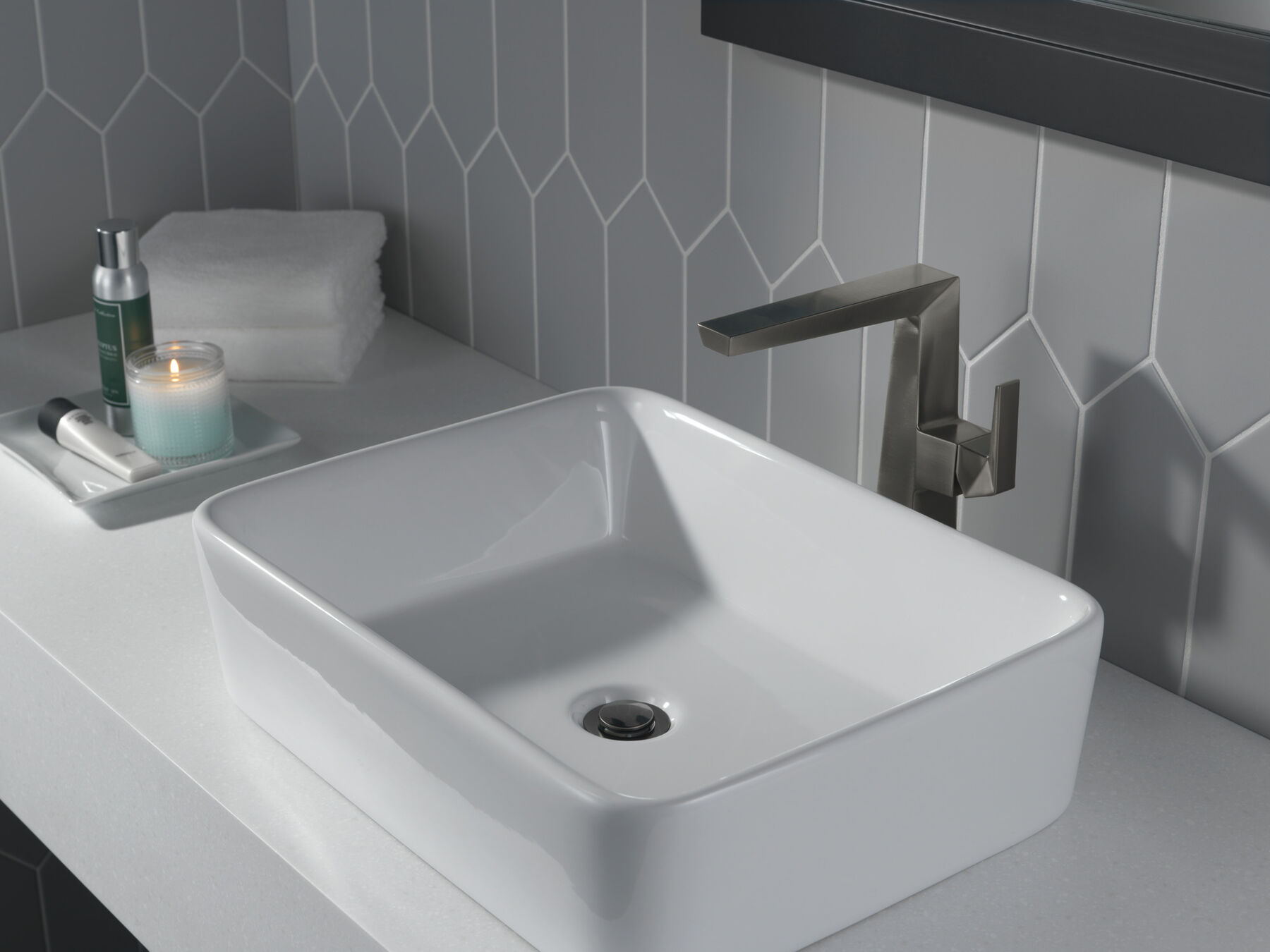 Single Handle Vessel Bathroom Faucet