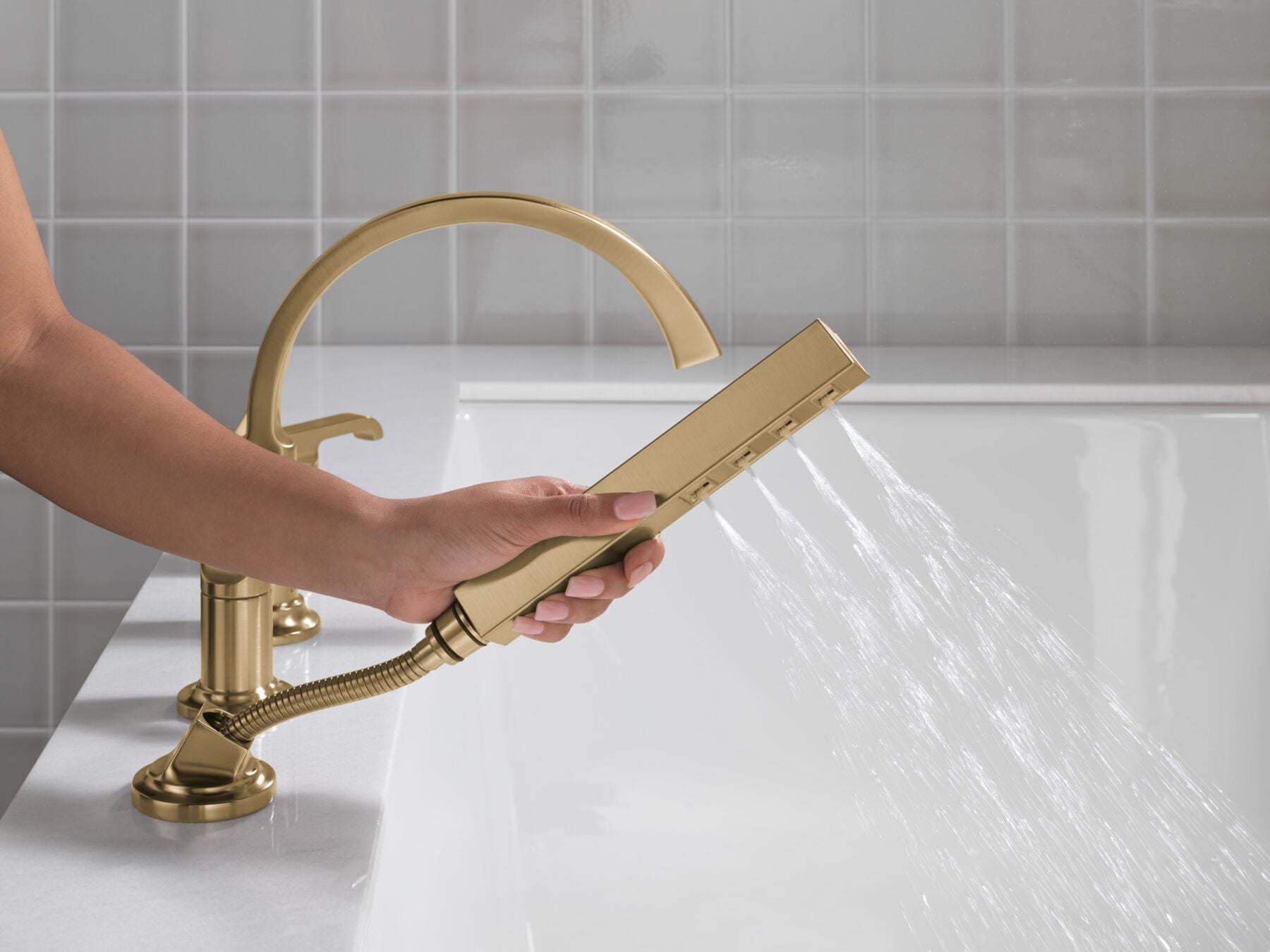 Roman Tub Handles - Lever