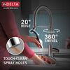 Single-Handle Pull-Down Spring Kitchen Faucet with Touch<sub>2</sub>O&reg; Technology (Recertified)