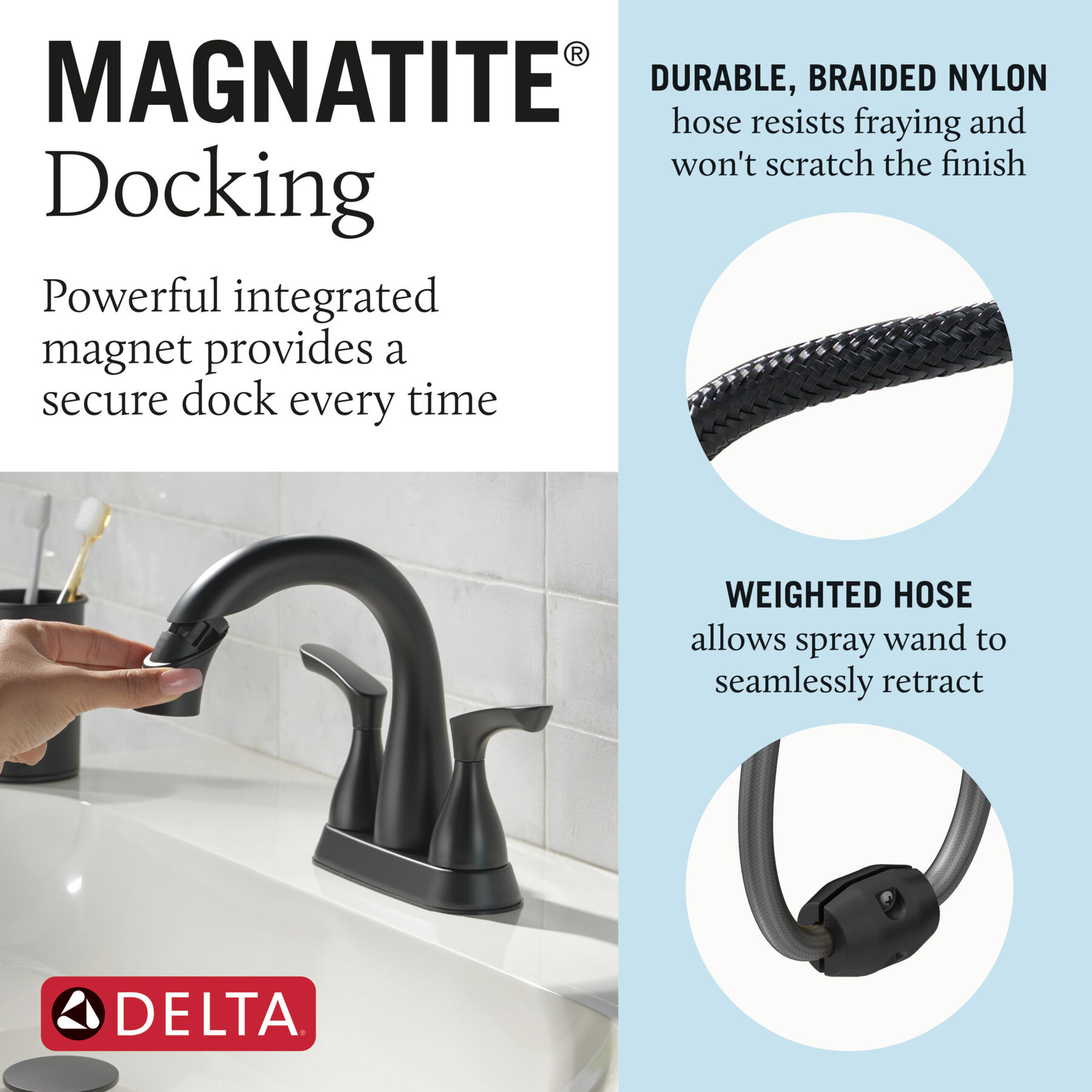 Two Handle Centerset Bathroom Faucet (Recertified)